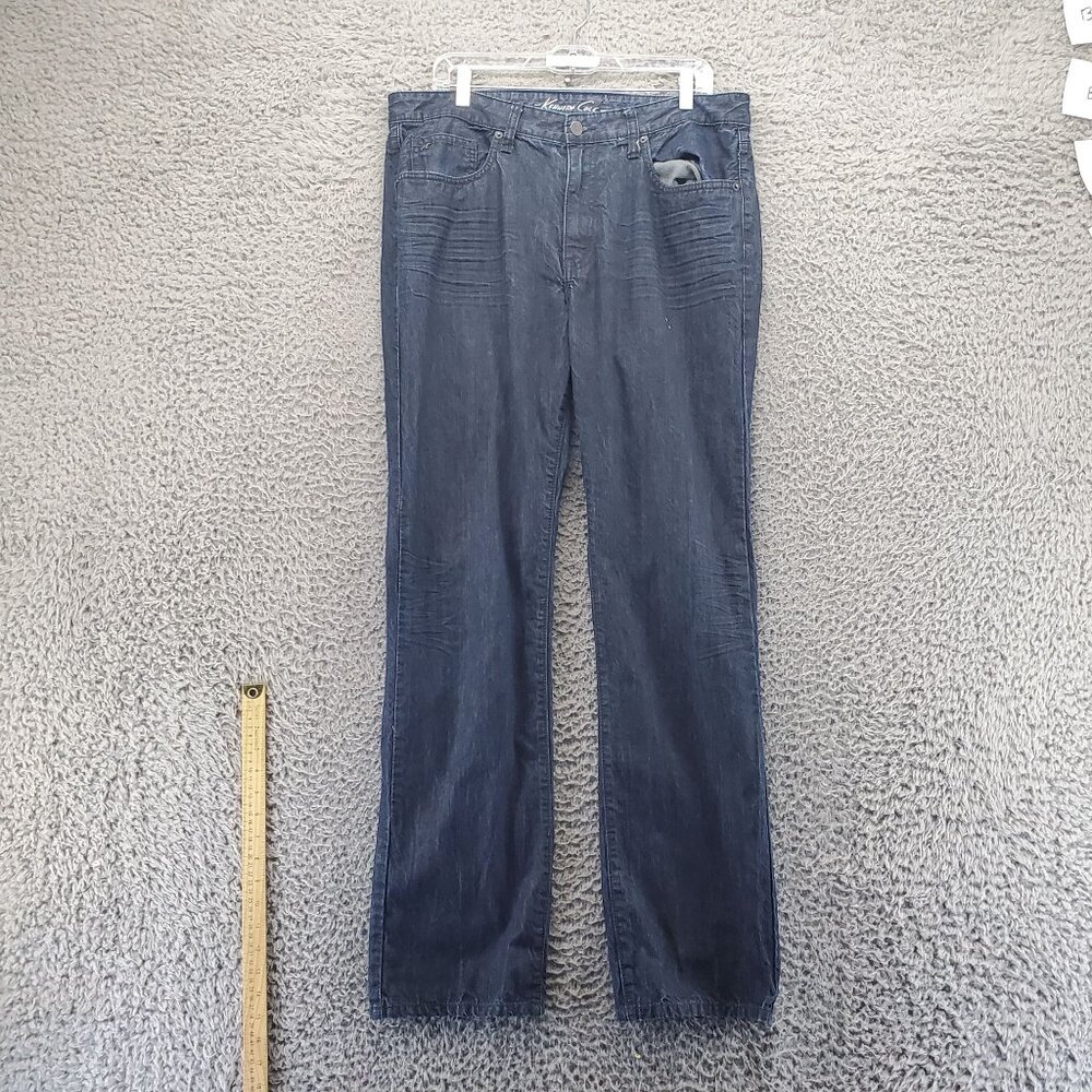 Kenneth Cole Jeans Mens 34x32 Blue Classic Fit Denim Casual Comfortable
